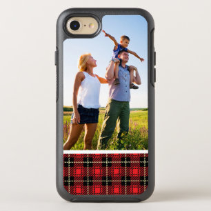 Photo Red Plaid Background OtterBox Symmetry iPhone 8/7 Case