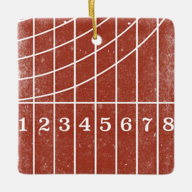 Photo Red Track Décoration de Noël pour les coureu (Devant)