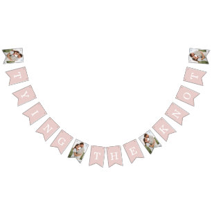 Photo Rehearsal Dinner Blush Pink Bunting Flags