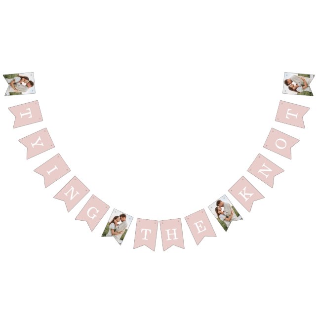 Photo Rehearsal Dinner Blush Pink Bunting Flags (All)