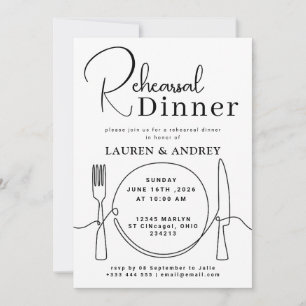 Photo Rehearsal Dinner Invitation