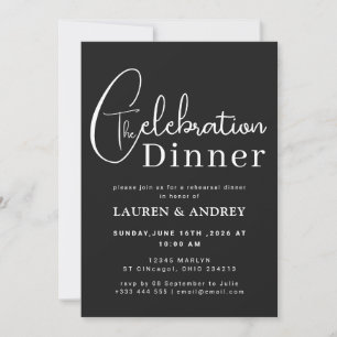 Photo Rehearsal Dinner Invitation