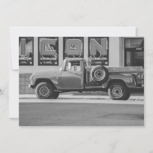 Photo Reprint American Pickup Truck Invitation