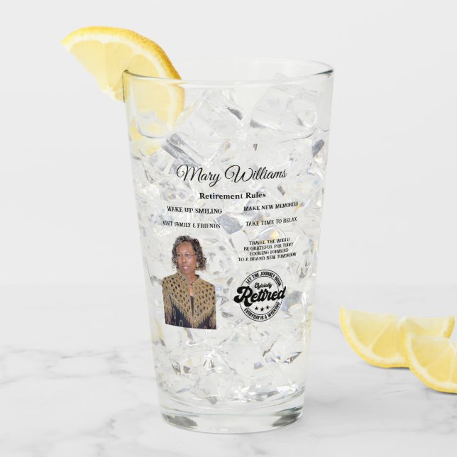 Photo retirement  glass (Front Ice)