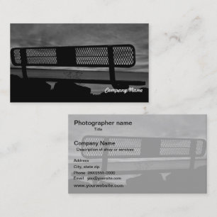 Photo Reverse Total B&W Business Card
