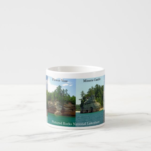 Photo Rocks National Lakeshore espresso mug (Devant)