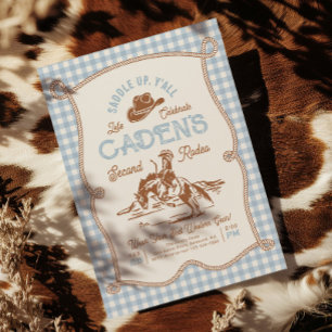 Photo Rodeo Birthday Invitation