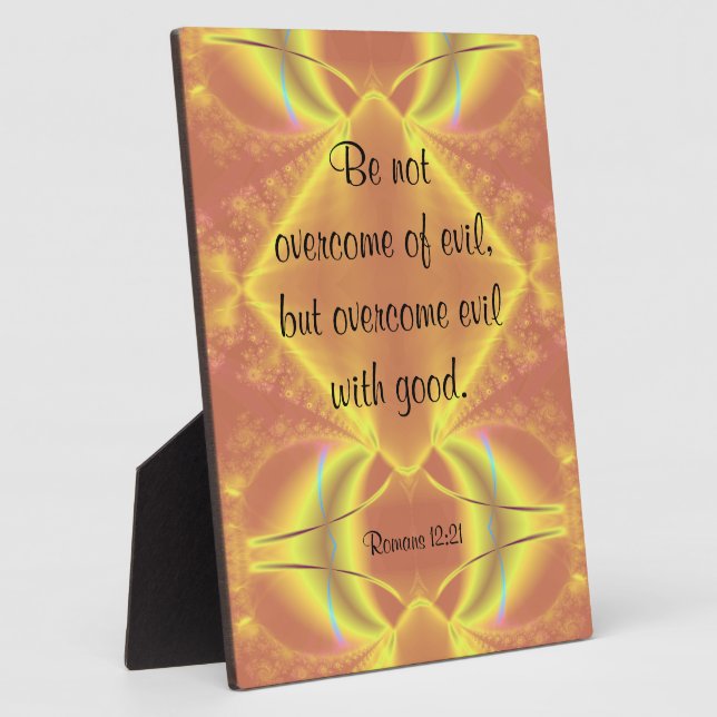 Photo Romans 12:21 Plaque (Côté)