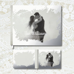 Photo Romantic Elegant Foil Guestbook Guest Book 