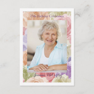 Photo Rose Pastel (Vertical) Invitation