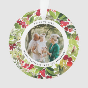 photo rouge et vert festif moderne botanique