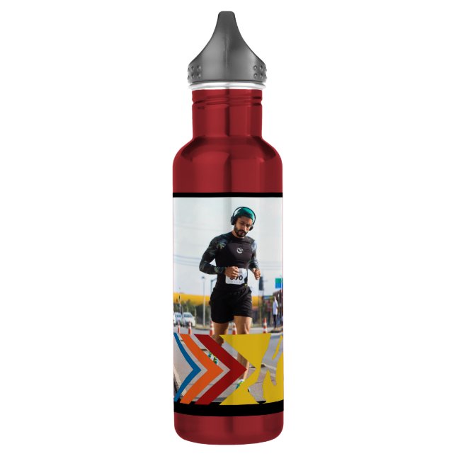 PHOTO RUNNER BEST DAD EVER LOVES RUNNING SPORTS 710 ML WATER BOTTLE (Left)