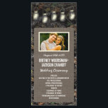 Photo Rustic Mason Jar Camo Wedding Programs<br><div class="desc">Photo Rustic Mason Jar Camo Wedding Programs - features a printed hunting camouflage background with design elements of burlap and lighted mason jars.</div>
