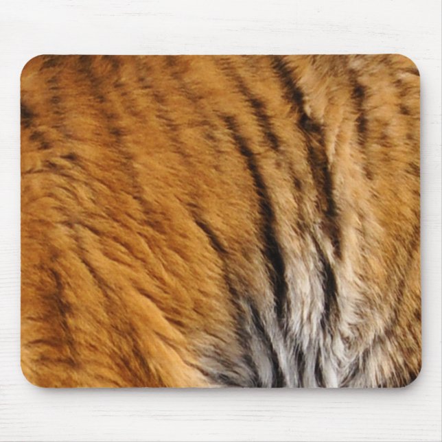 Photo-sampled Tiger Stripes Big Cat Wildlife Mouse Pad (Front)