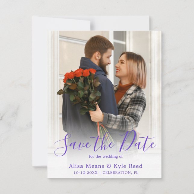 Photo Save the Date Announcement (Front)