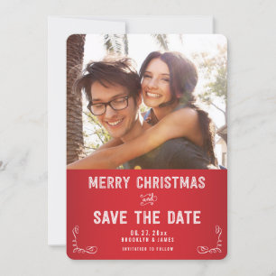 Photo Save The Date Christmas Cards