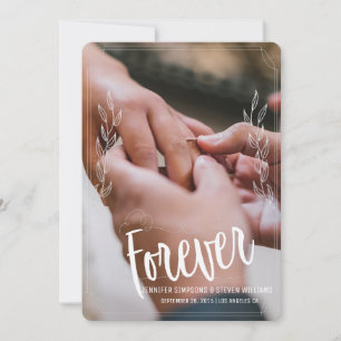 Photo Save the Date forever design Invitation