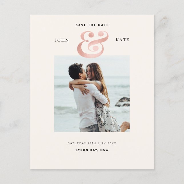 Photo Save the Date Invitation Flyer (Front)