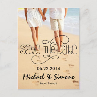 Photo Save The Date Postcard