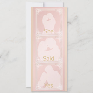 Photo Save the Date - She Said Yes Invitation