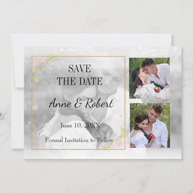 Photo Save the Date Transparent (Front)