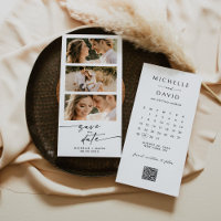 Photo Save The Date with Calendar