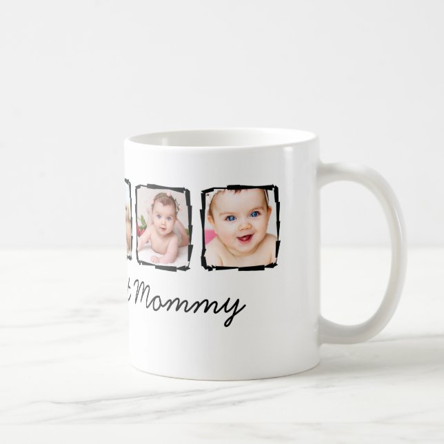 Photo Scribble Frame Personalized Best Mommy Coffee Mug (Right)