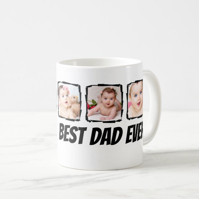 Photo Scribble Frame Personalized Coffee Mug (Front Right)