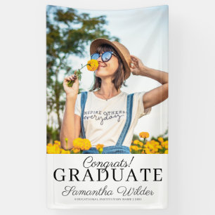Photo Script Name Graduation Banner
