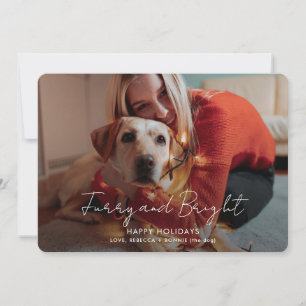 Photo Script Photo Christmas Holiday Card