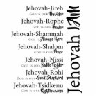 Jehovah noms découper Magnet