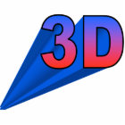 ornement 3D (vers le haut de la droite)