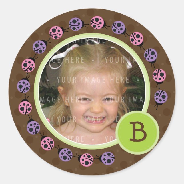 PHOTO SEAL :: ladybird circle 4 (Front)