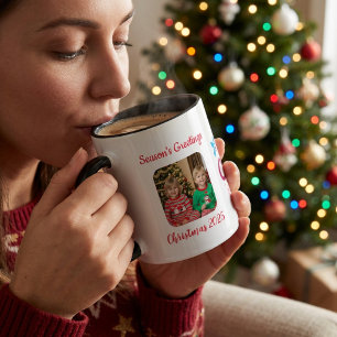 Photo Season's Greetings Personalize Mug