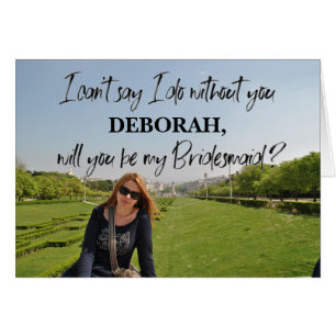 Photo Serez-vous ma carte pliée de demoiselle d'ho