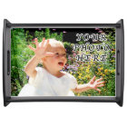 Photo Serving Tray with YOUR PHOTO and INSTRUCTION
