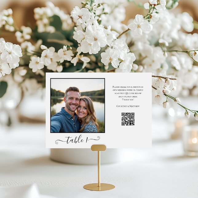 Photo Sharing QR Code Table Number (Creator Uploaded)