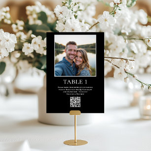 Photo Sharing QR Code Table Number
