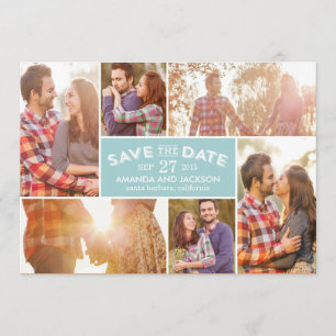 Photo Showcase Save The Date - Blue