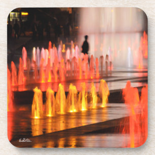 photo, silhouette homme coaster