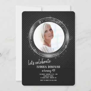 Photo Silver Frame Invitation à la fête d'annivers