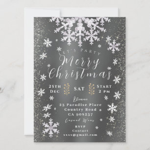 Photo Silver Invitation Card