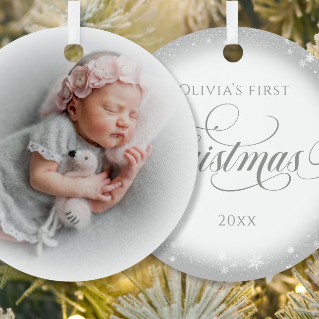 Photo Silver White Metal Ornament (Creator Uploaded)