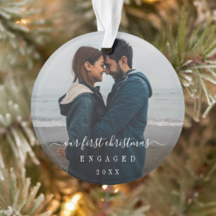 Photo simple Notre premier Noël engagé