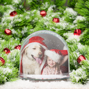 Photo Snow Globe   Double Sided Custom Christmas