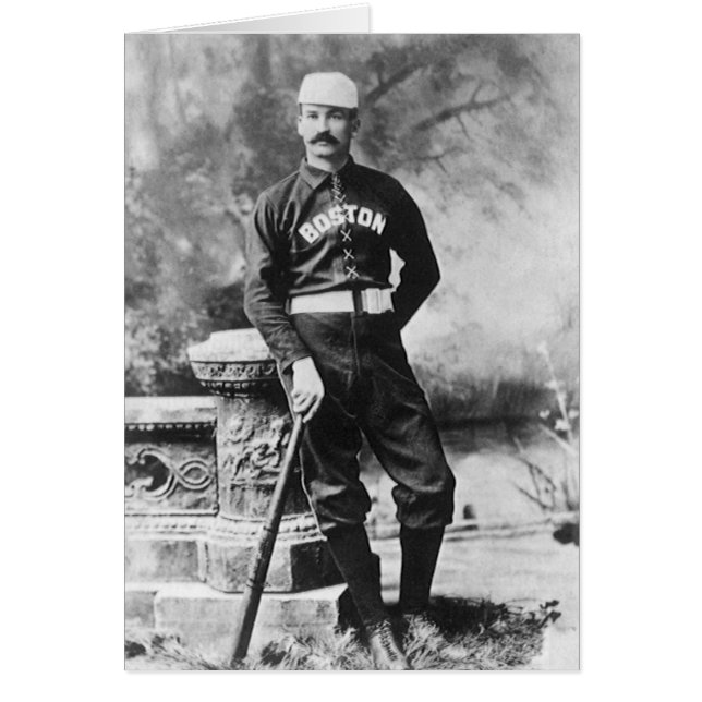 Photo sport vintage, Joueur de baseball de Boston (Devant)