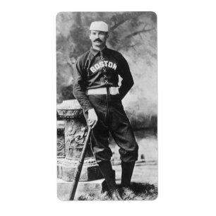 Photo sport vintage, Joueur de baseball de Boston