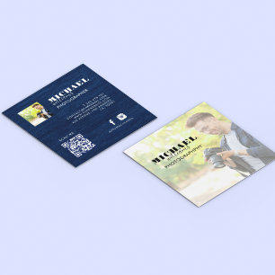 Photo Square Business Card