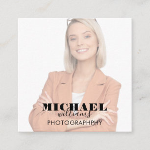 Photo Square Business Card