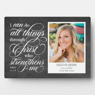 Photo Strengthened Graduation Keepsake Desktop Plaque